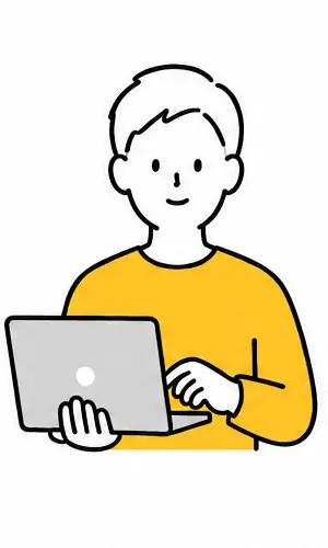 コーチを探す人のイラスト
