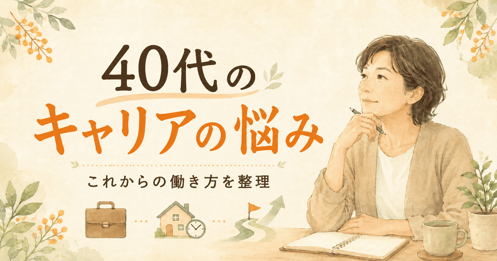 40代のキャリアに悩んだときに考えたいこと|これからの働き方を整理する方法