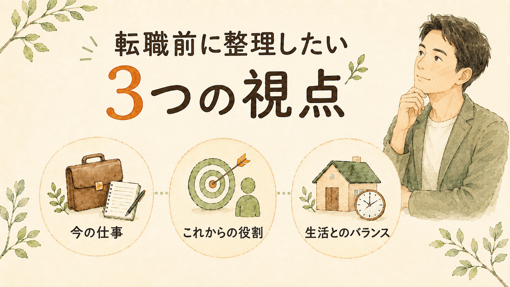 30代のキャリア悩みは転職前に3つの視点で整理する