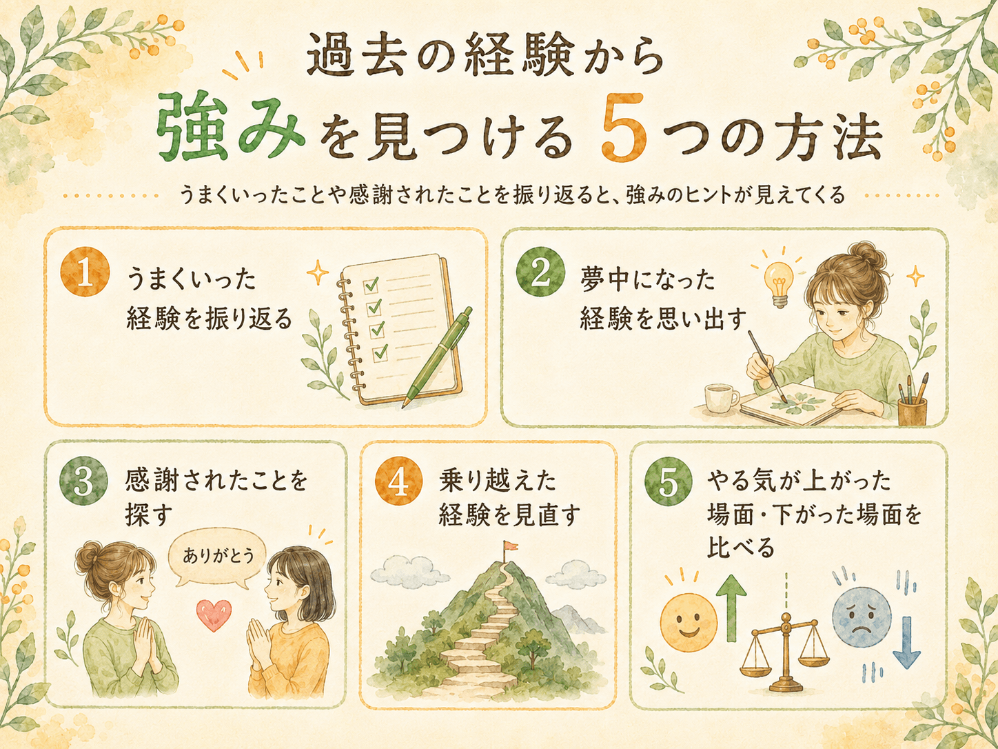 過去の経験を棚卸しする5つの方法