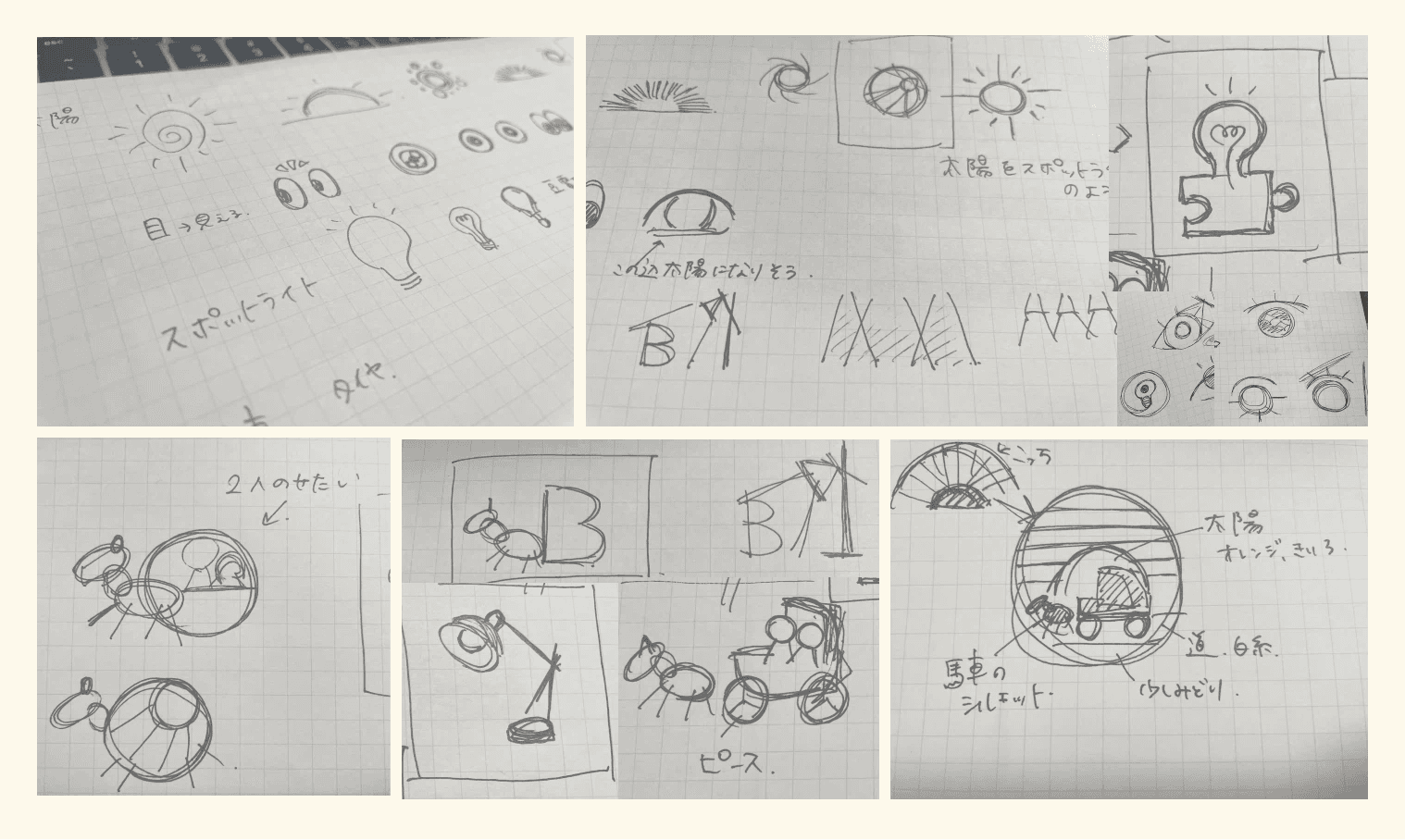 実際のスケッチ(一部)