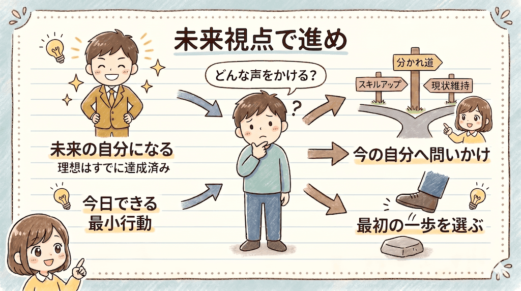 望む未来から逆算行動をする