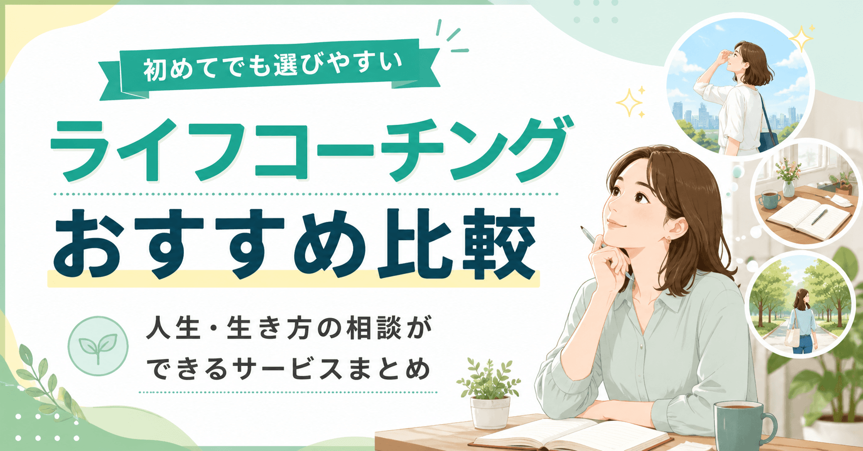 ライフコーチングおすすめ7選|人生・生き方の相談ができるサービスまとめ