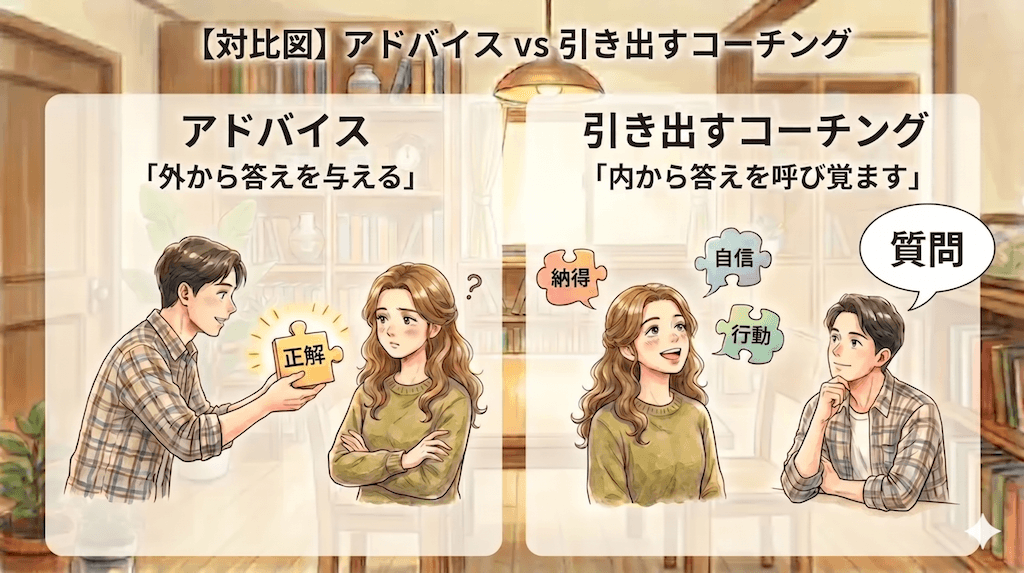 アドバイスとコーチングの違い