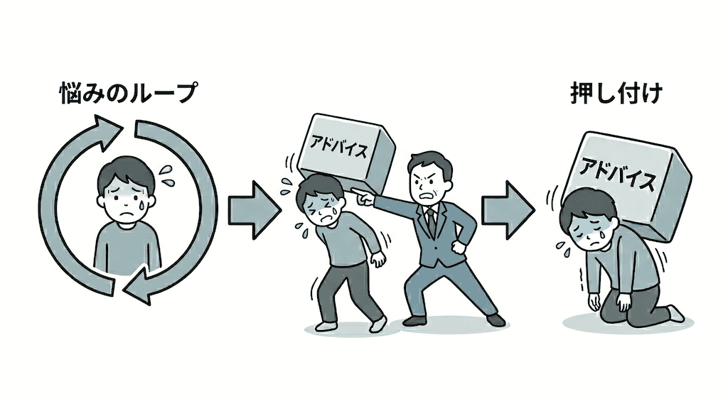アドバイスの押し付け