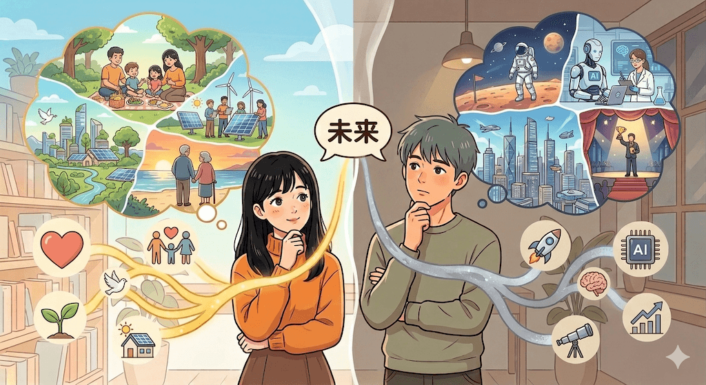 浮かぶイメージはバラバラ