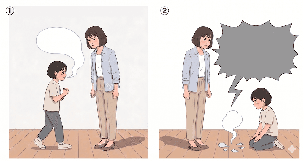否定される体験をくり返す