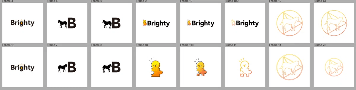 大まかに4つのロゴパターン