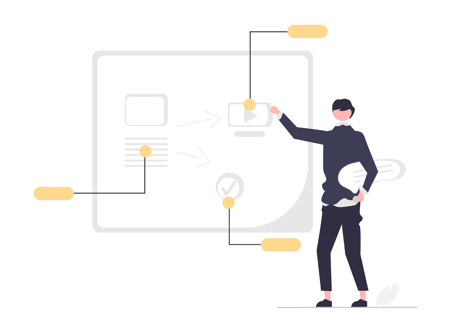 ティーチングのイラスト